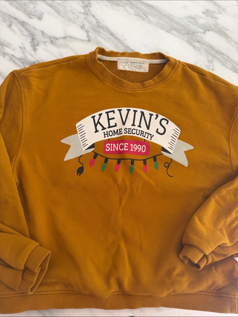 Mustard Crewneck Sweatshirt for Kids